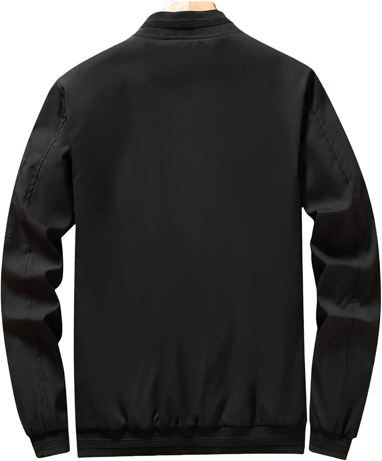 Mens Lightweight Bomber Jackets Casual Softshell Coat with Zipper for Sportwear and Windbreaker Needs