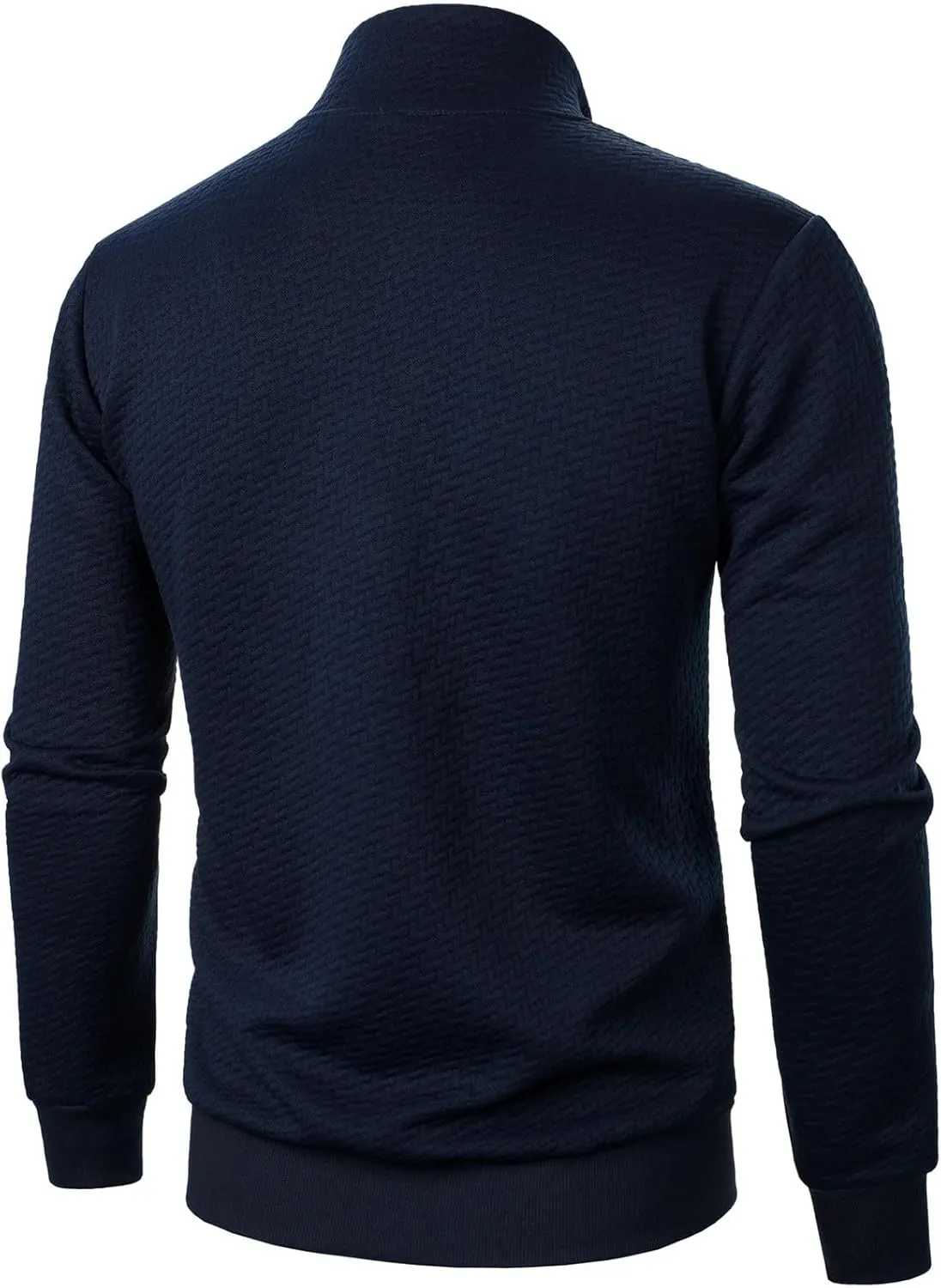 Men's Lightweight Bomber Jackets Mock Neck Solid Athletic Jogging Sweatshirt Pockets with Zipper Sweater Hoodie Pullover