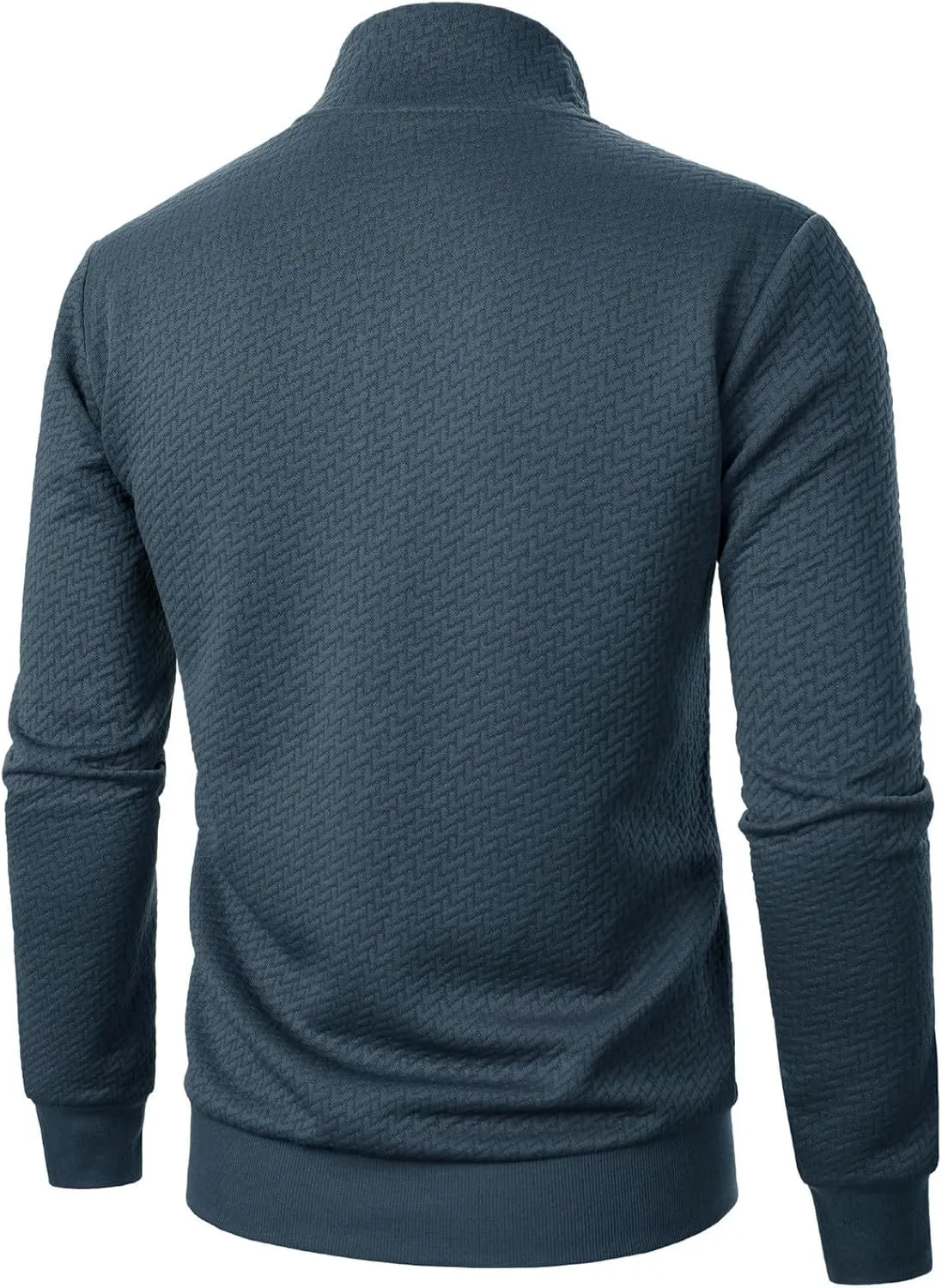 Men's Lightweight Bomber Jackets Mock Neck Solid Athletic Jogging Sweatshirt Pockets with Zipper Sweater Hoodie Pullover