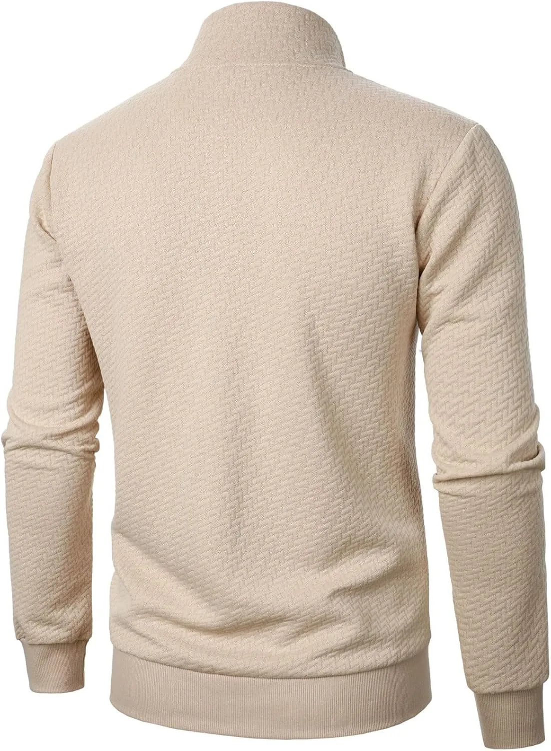 Men's Lightweight Bomber Jackets Mock Neck Solid Athletic Jogging Sweatshirt Pockets with Zipper Sweater Hoodie Pullover