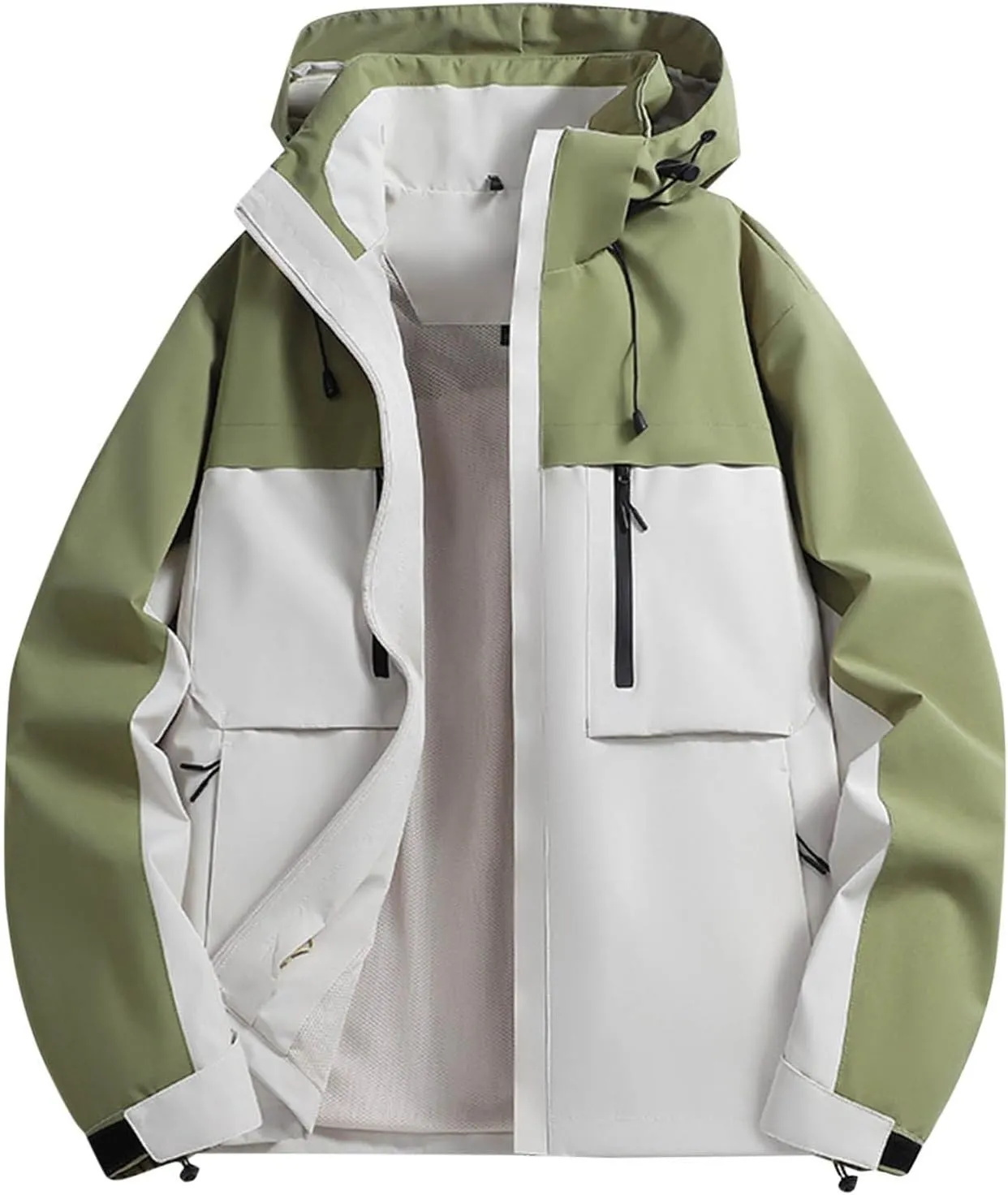Men's Lightweight Jackets Casual Windbreaker Stylish Light Golf Full Zip Up Work Dress Business Varsity Cycling Walk