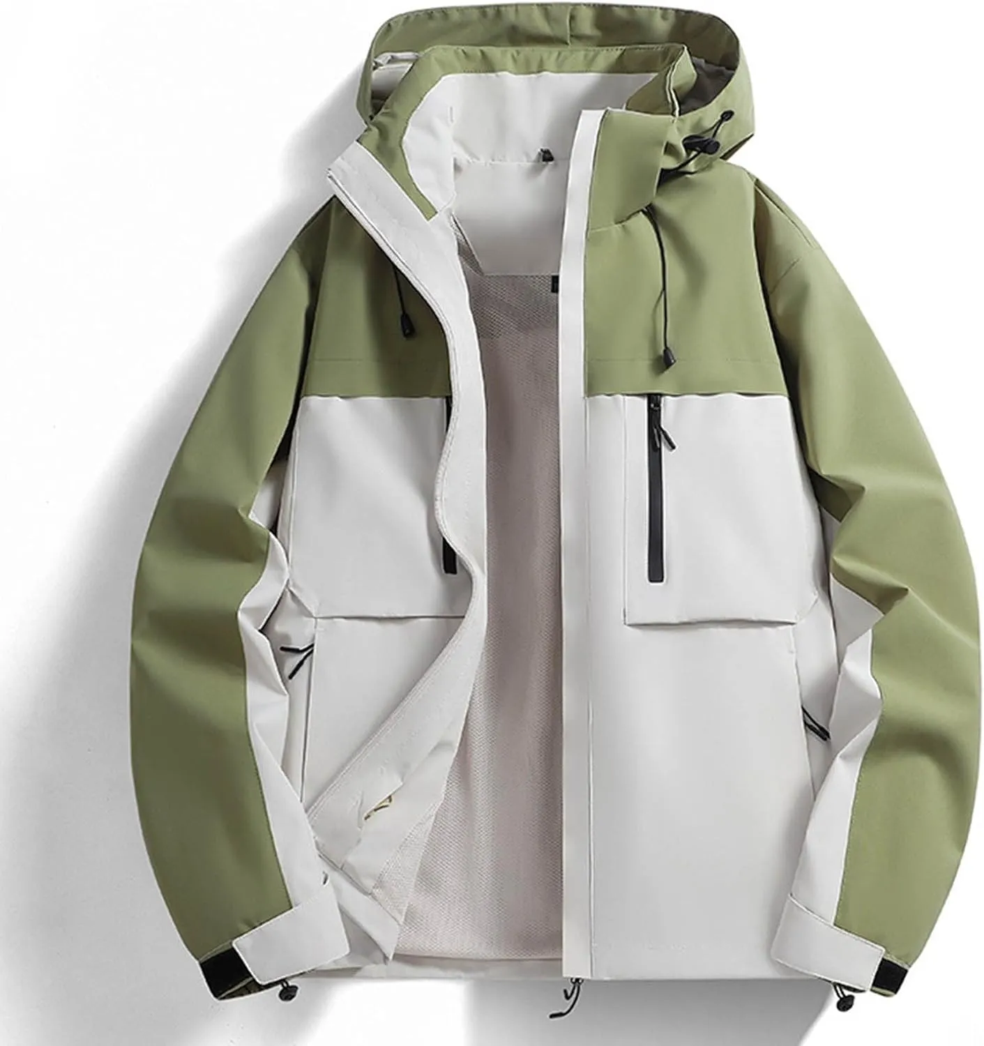 Men's Lightweight Jackets Casual Windbreaker Stylish Light Golf Full Zip Up Work Dress Business Varsity Cycling Walk
