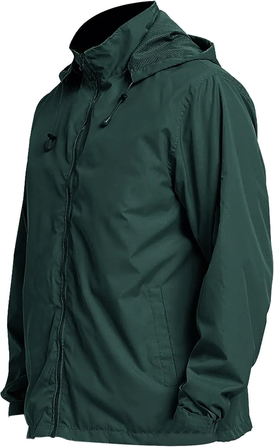 Mens Lightweight Rain Jacket Windbreaker Waterproof Hooded Windbreaker Jacket with Pockets