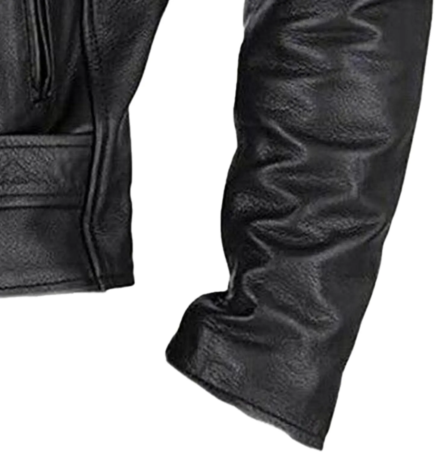 Men's Motorcycle Leather Jacket Vintage Faux Leather Jacket Spring Fall Windproof Coats Zip-Up Slim Fit Biker Coat