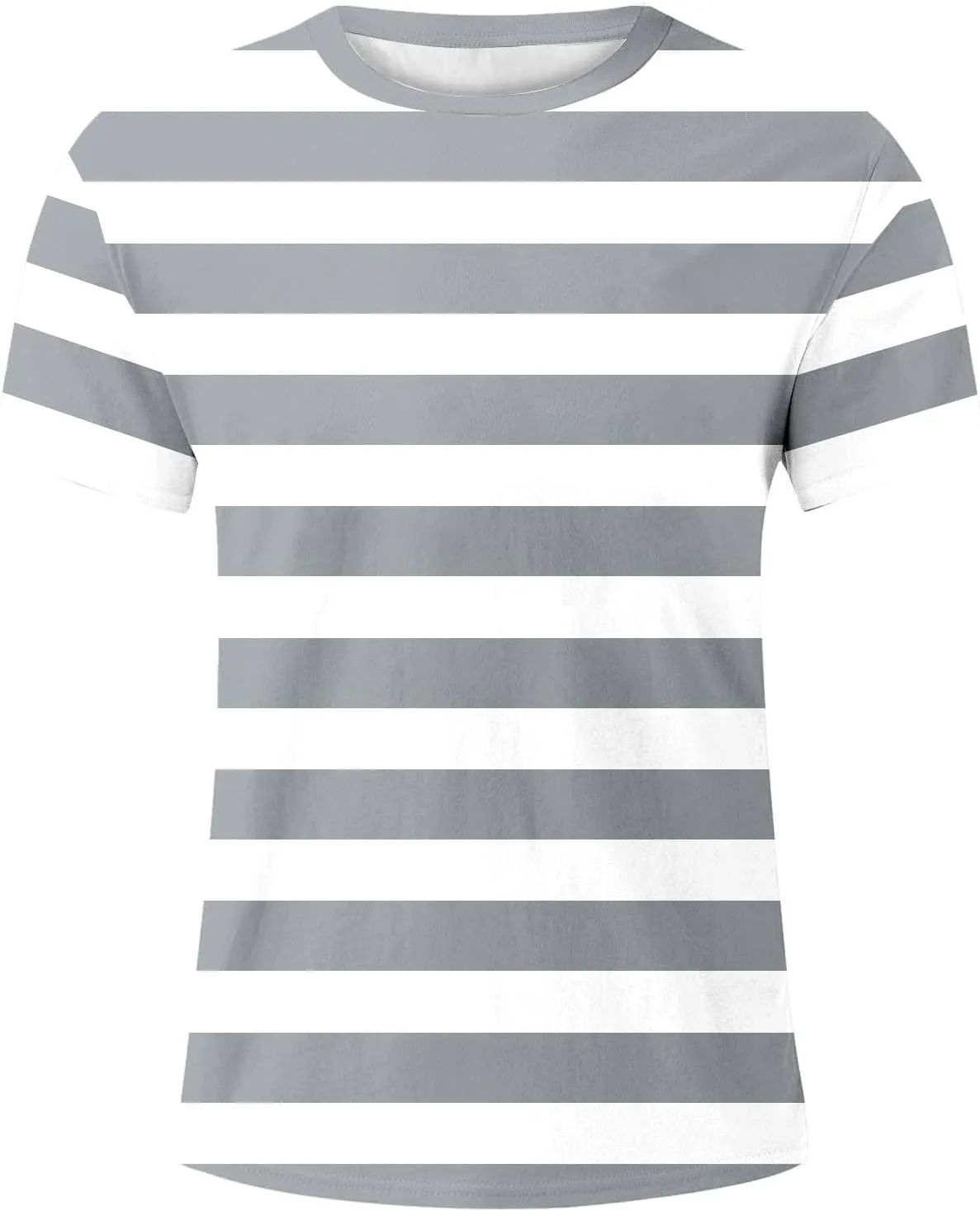 Men's Striped Short Sleeve T-Shirts Casual Crewneck Basic Shirt Color Block Stretch 2025 Summer Beach Tees