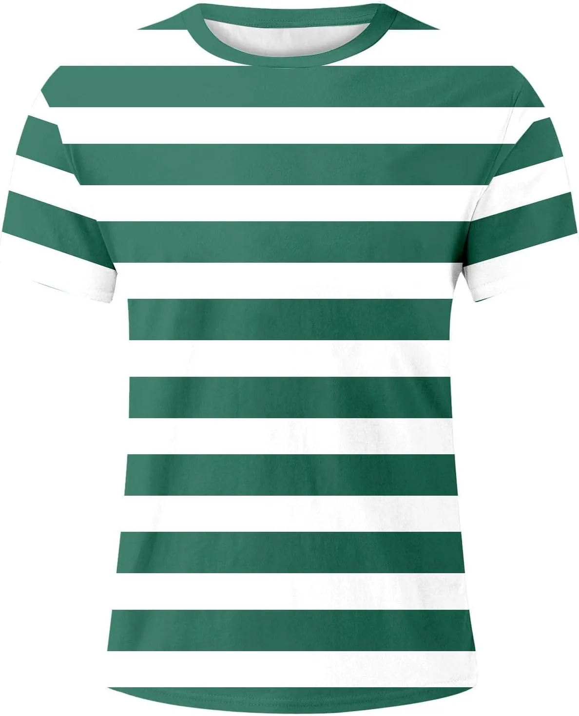 Men's Striped Short Sleeve T-Shirts Casual Crewneck Basic Shirt Color Block Stretch 2025 Summer Beach Tees