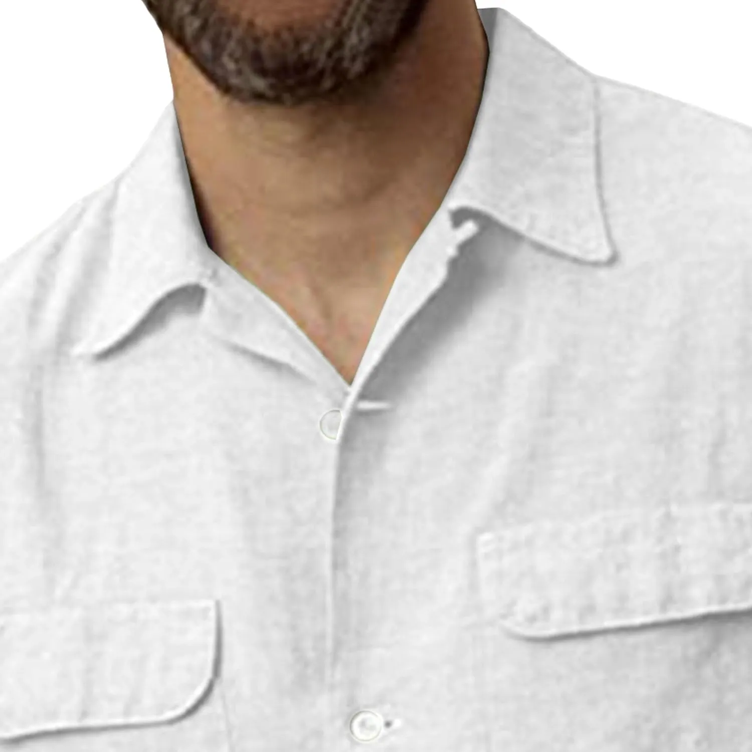 Men's Summer Short Sleeve Shirts Casual Stylish Button Down Shirts Lightweight Cotton Linen Shirt for Men