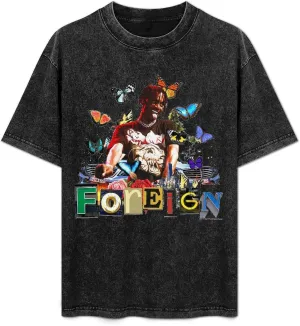 Mens WomensVintage Oversized Casual Drop Shoulder Short Sleeve T Shirt Top