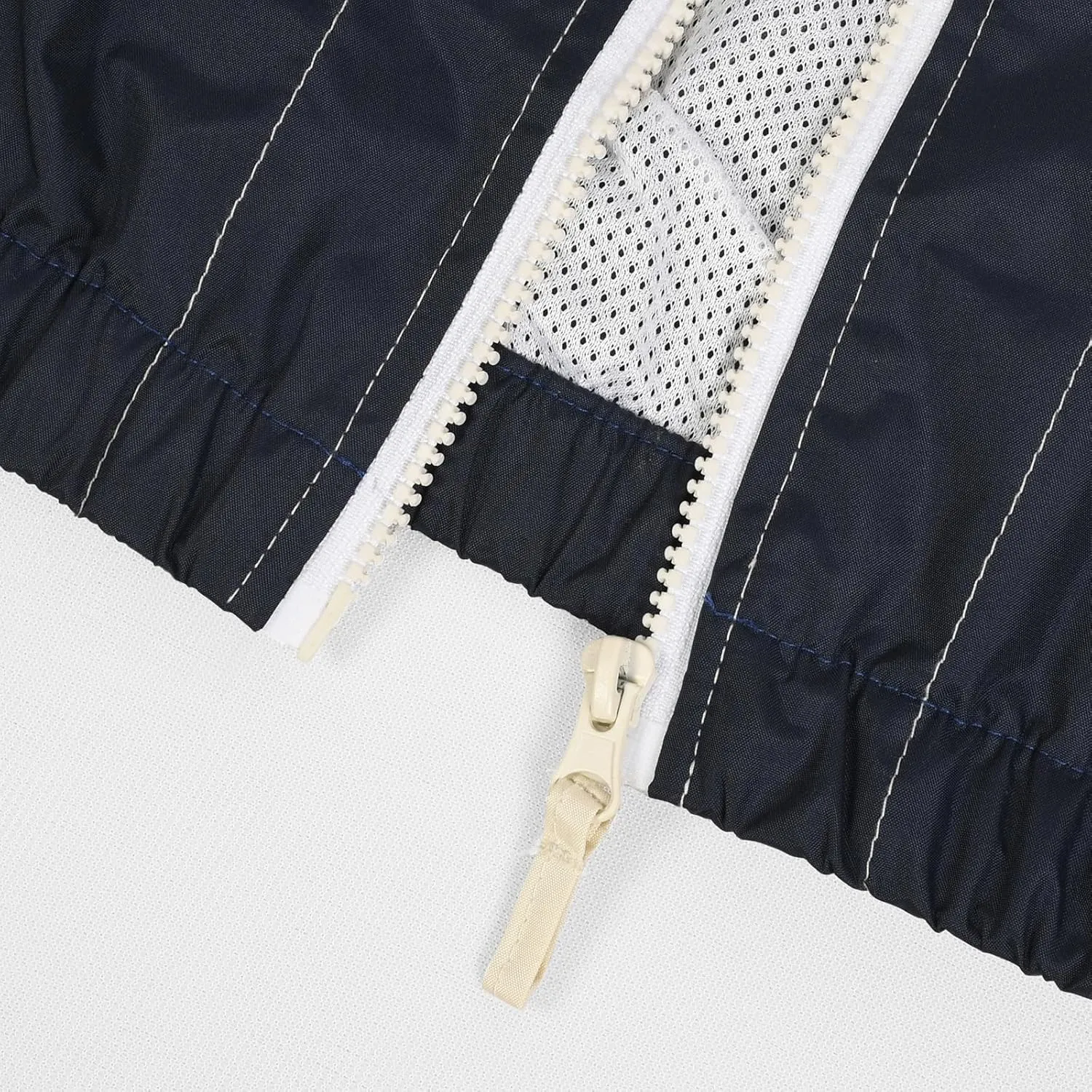 Mens Zip Up Jackets Hooded Waterproof Retro Windbreakers Loose Coats Fashion Lapel Color Block Clothes with Pocket