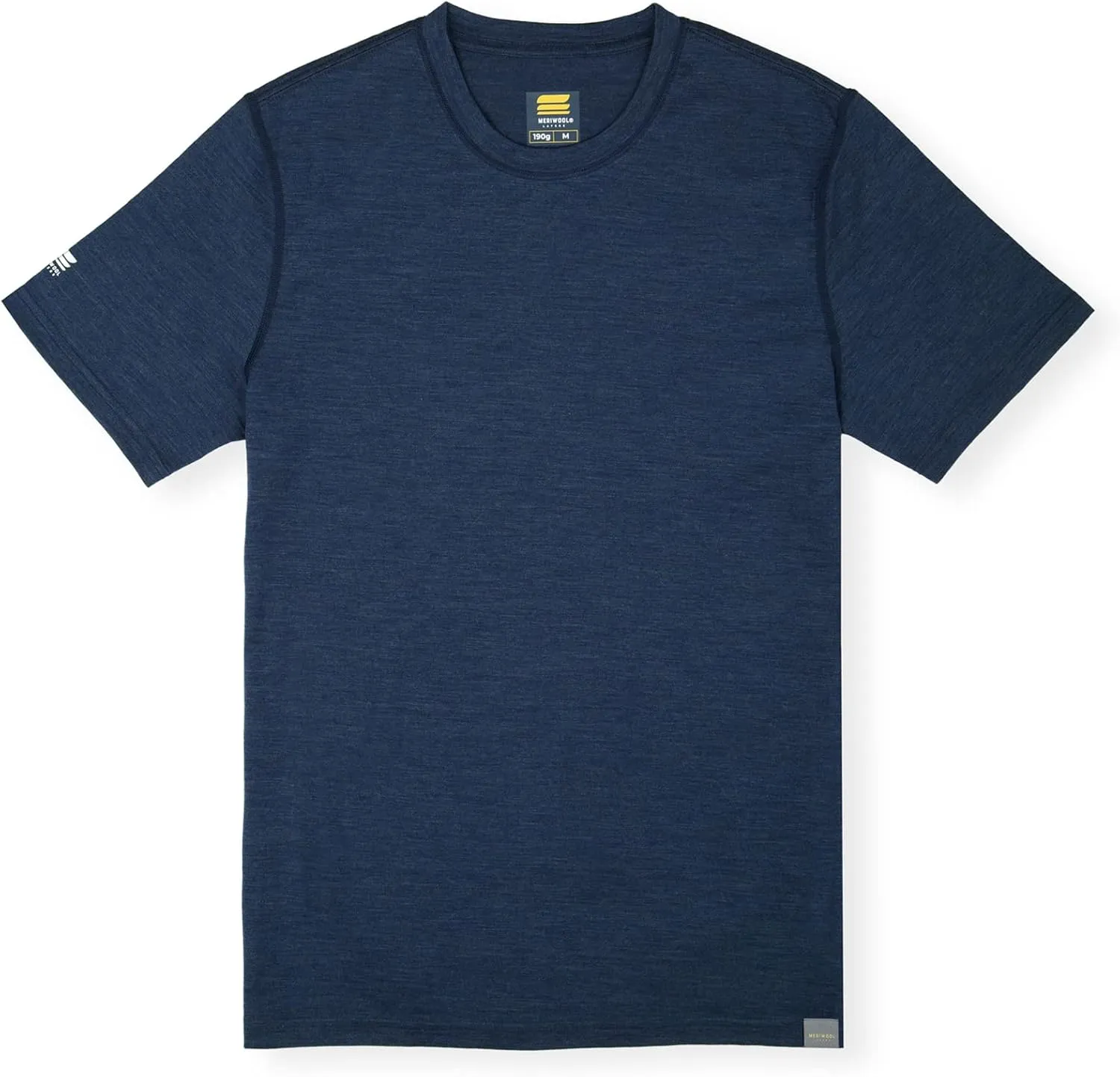 MERIWOOL Men’s Merino Wool Short Sleeve T Shirt Lightweight Base Layer