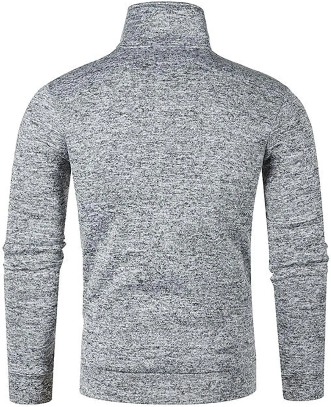 Muscularfit Mens Cardigan Sweaters With Buttons Polo High Neck Long Sleeve Knitted Sweater Jackets Fashion Pullover Knitwear