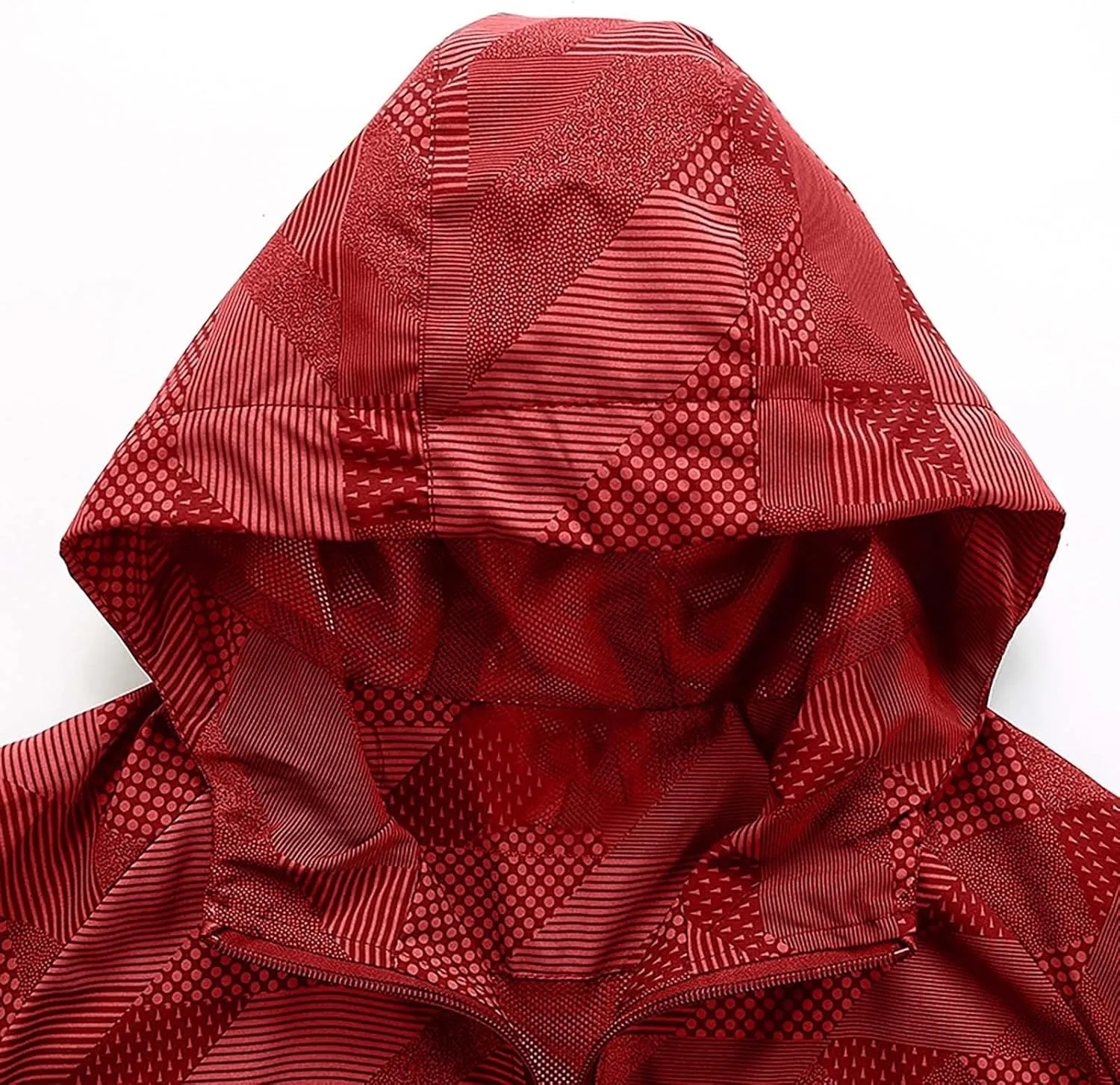 NATHGAM Men's Casual Loose Fit Windbreaker Long Sleeve Stand Collar Hooded Jacket Breathable For Biking Hiking Running 2024