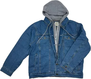 Outfitters Men's Fleece Lined Washed Denim Jacket