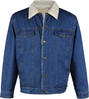 Outfitters Men's Fleece Lined Washed Denim Jacket