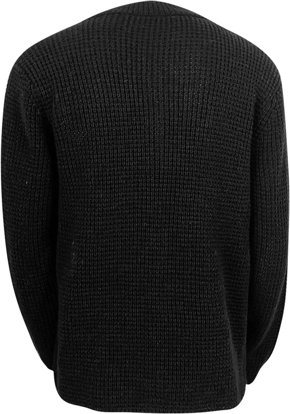 RTRDE Mens Cardigan Sweater Jackets Long Sleeve Shawl Collar Buttons Down Cable Knit Cardigan Sweater Casual, S-3XL
