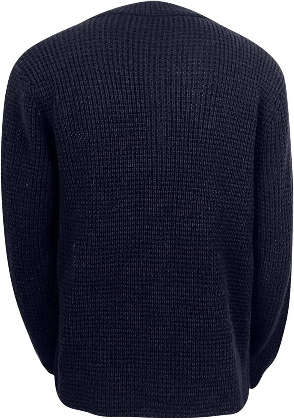 RTRDE Mens Cardigan Sweater Jackets Long Sleeve Shawl Collar Buttons Down Cable Knit Cardigan Sweater Casual, S-3XL