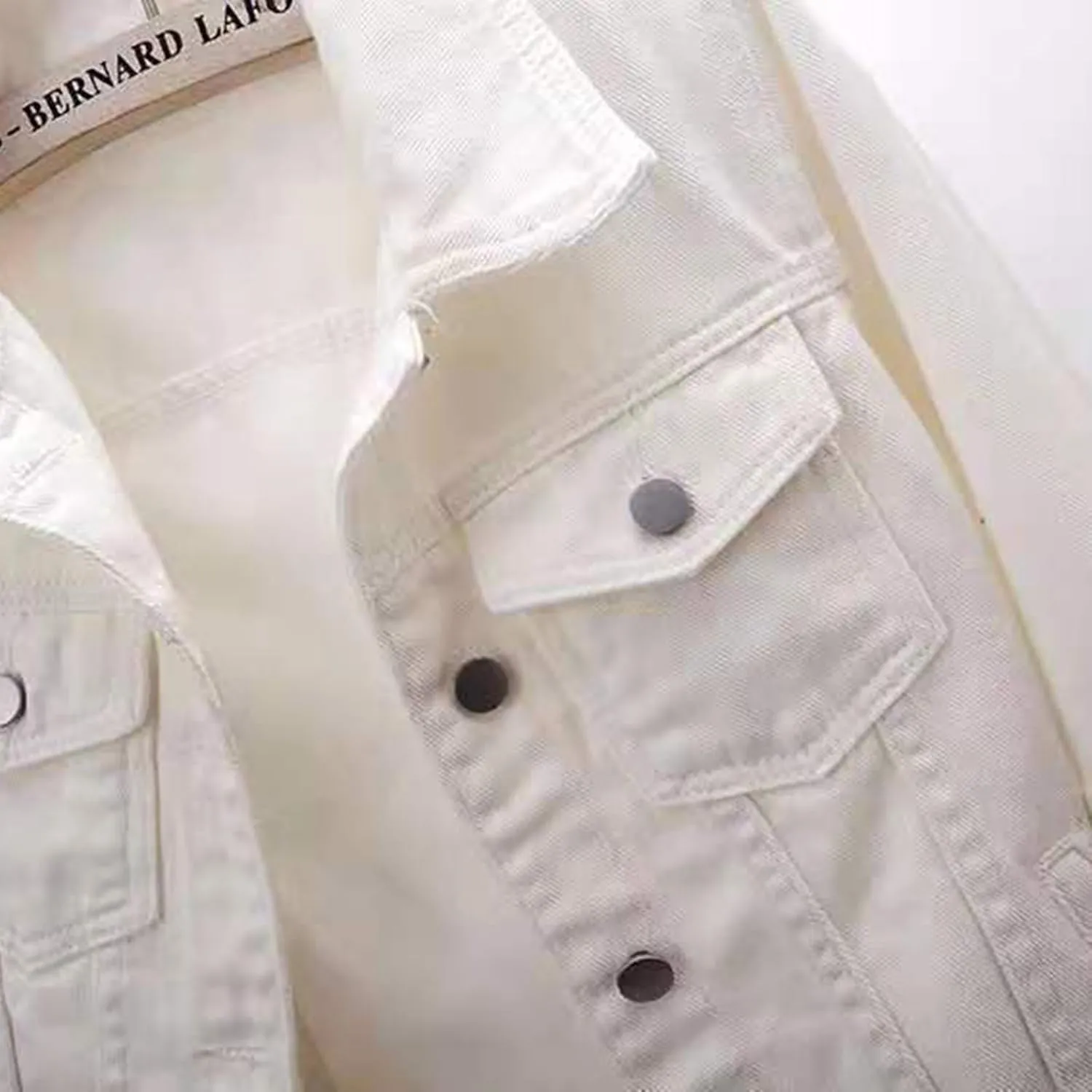 Short Sleeve Denim Jacket for Women Cropped Jean Jacket 3/4 Sleeve Short Jackets Button Down Crop Trucker Jean Coats