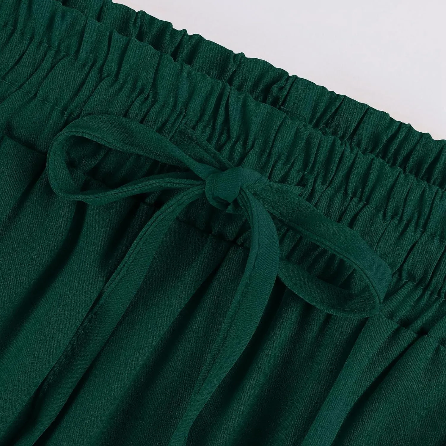 Skirts for Women,Trendy Womens Boho Maxi Skirt with Pockets Linen Flowy Long Skirts 2025 Elastic High Waisted