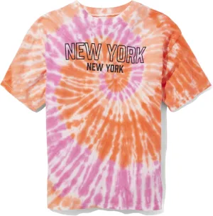 Sugar & Jade Girls' Teen Short Sleeve Oversized Graphic T-Shirt