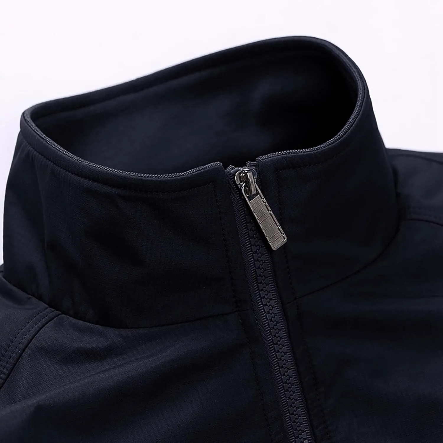 SUWBMHWE Men's Casual Shell Jacket Zip Up Windbreaker Outdoor Recreation Coat Bomber Jacket Coat Fall Winter Jackets for Men