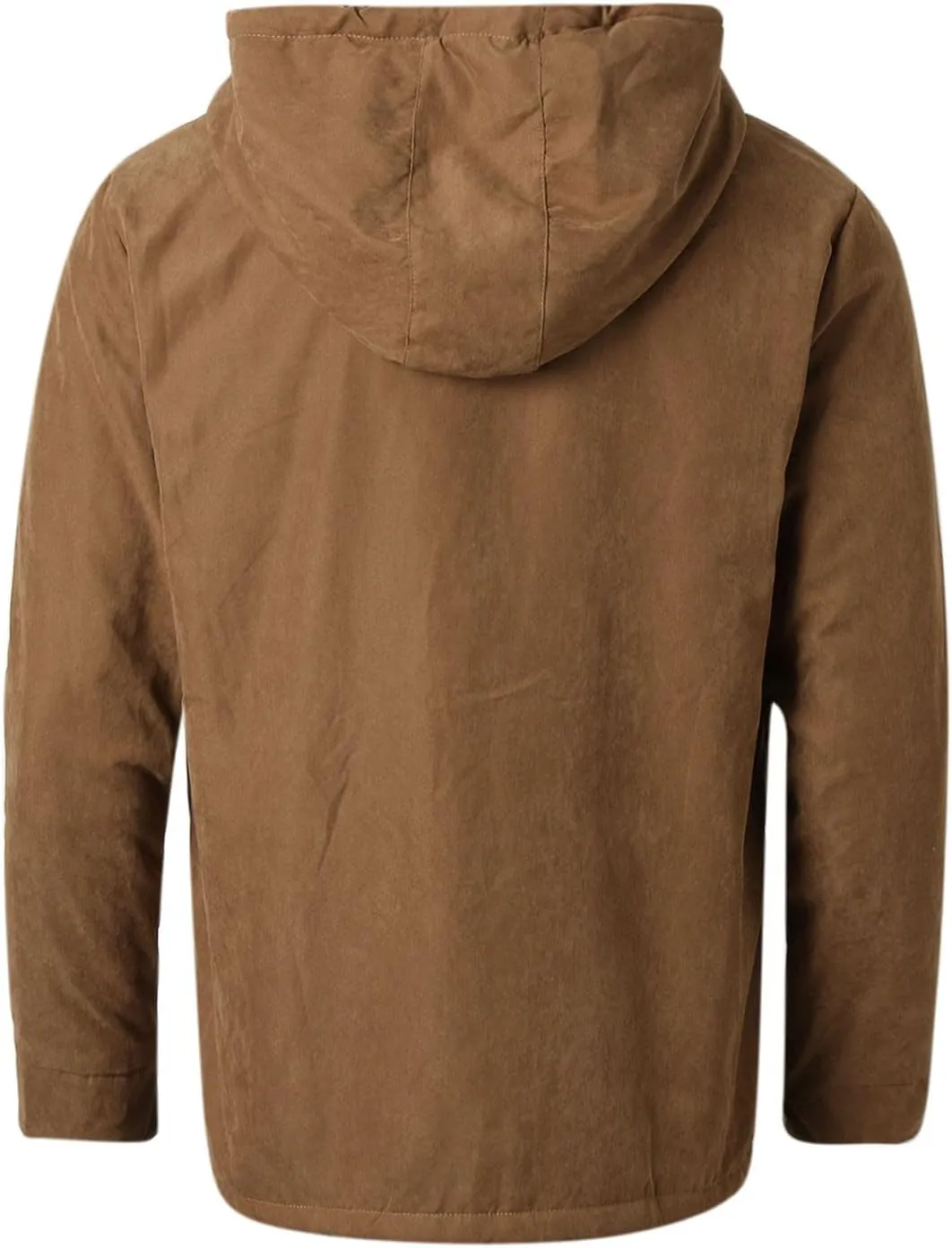 SUWBMHWE Mens Winter Jacket Sherpa Warm Coats Fleece Zipper Hoodie Big and Tall Heavyweight Fall Outfits with Pockets