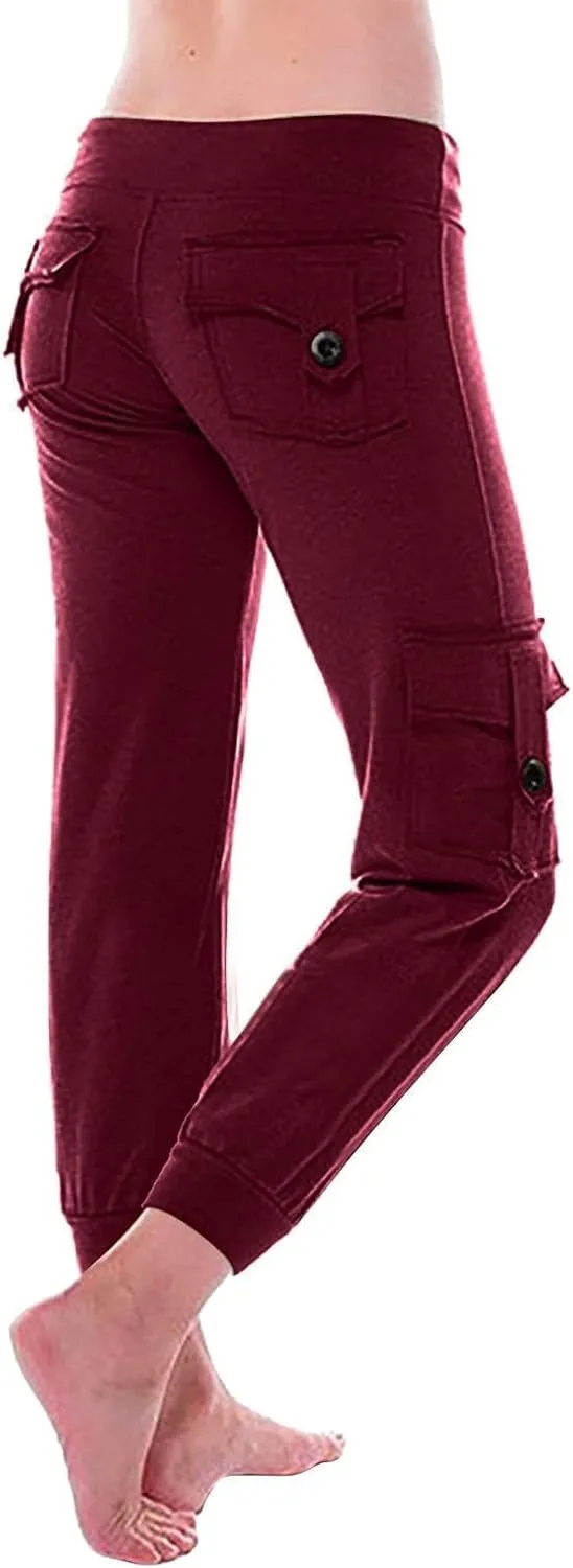 Sweat Pants for Womens Yoga Pants with Pockets Jogger Pants Loose Comfy Drawstring Running Casual Sweatpants