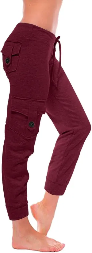 Sweat Pants for Womens Yoga Pants with Pockets Jogger Pants Loose Comfy Drawstring Running Casual Sweatpants