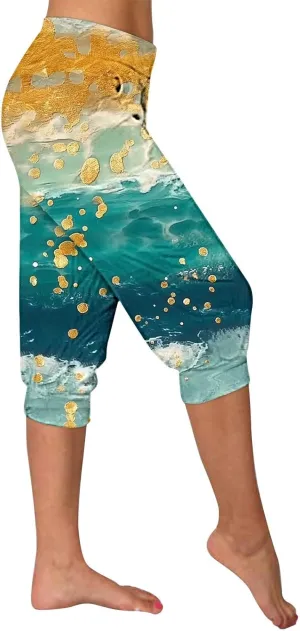 TANGNADE Women's Summer Capri Sweatpants Joggers Casual Sports Cropped Lounge Pants High Waisted Athletic with Pockets