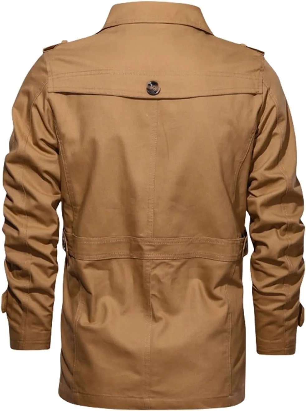 Thatrich Men's Windbreaker Jacket Lightweight Bomber Jackets Winter Cargo Coat Slim Fit Motorcycle Jacket Trendy Coat Outwear