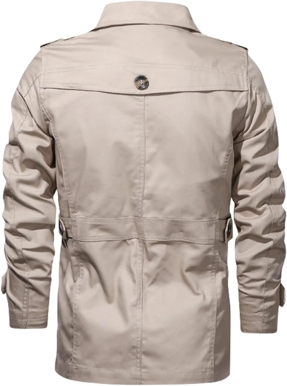 Thatrich Men's Windbreaker Jacket Lightweight Bomber Jackets Winter Cargo Coat Slim Fit Motorcycle Jacket Trendy Coat Outwear