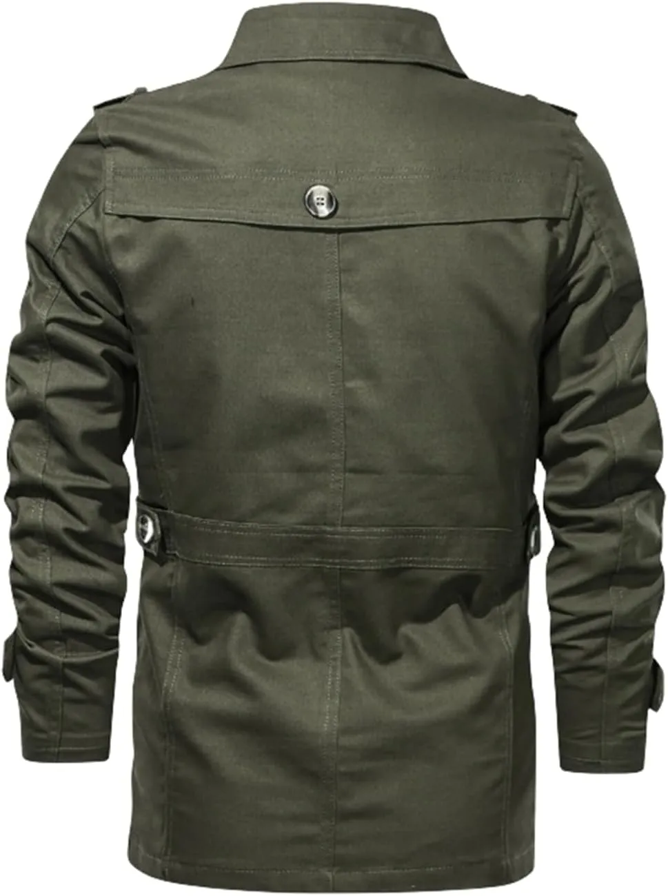 Thatrich Men's Windbreaker Jacket Lightweight Bomber Jackets Winter Cargo Coat Slim Fit Motorcycle Jacket Trendy Coat Outwear