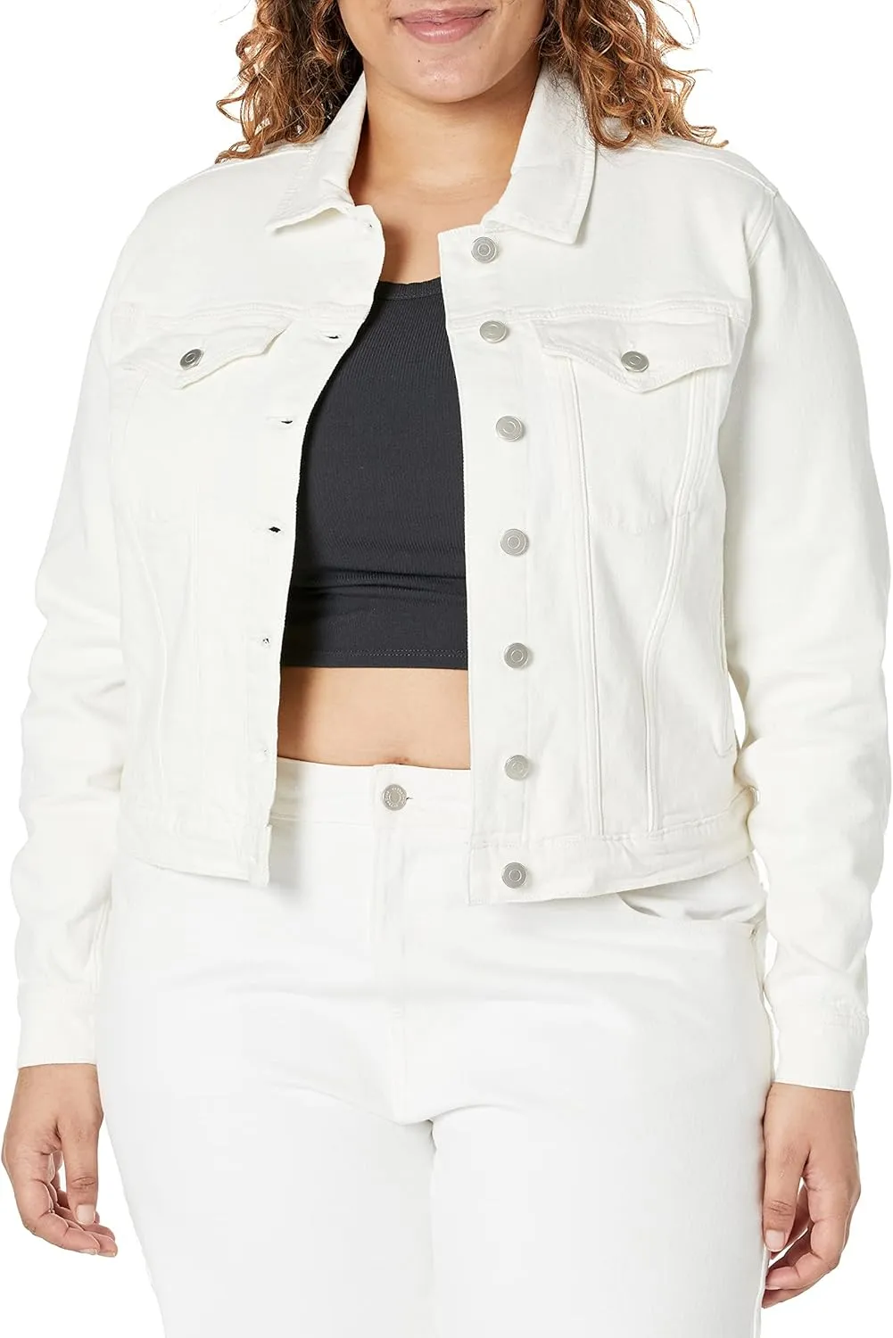 The Drop Women's Jai Cropped Denim Jacket