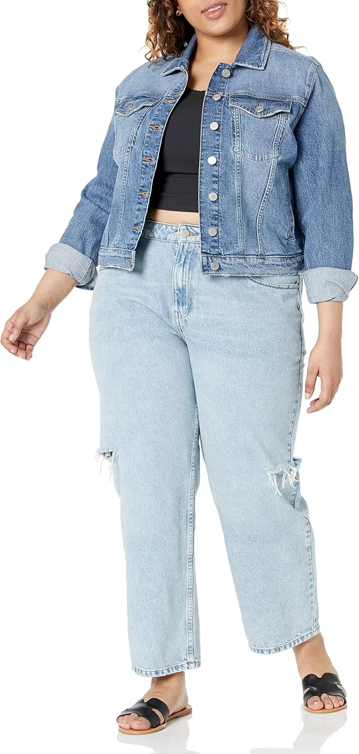 The Drop Women's Jai Cropped Denim Jacket