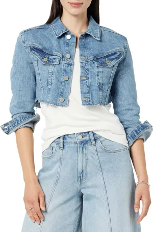 The Drop Women's Nami Ultra Cropped Denim Jacket