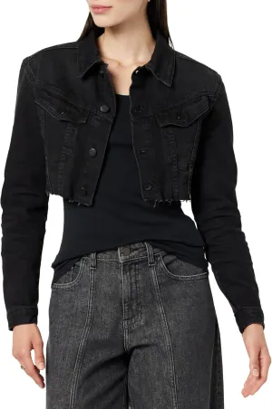 The Drop Women's Nami Ultra Cropped Denim Jacket
