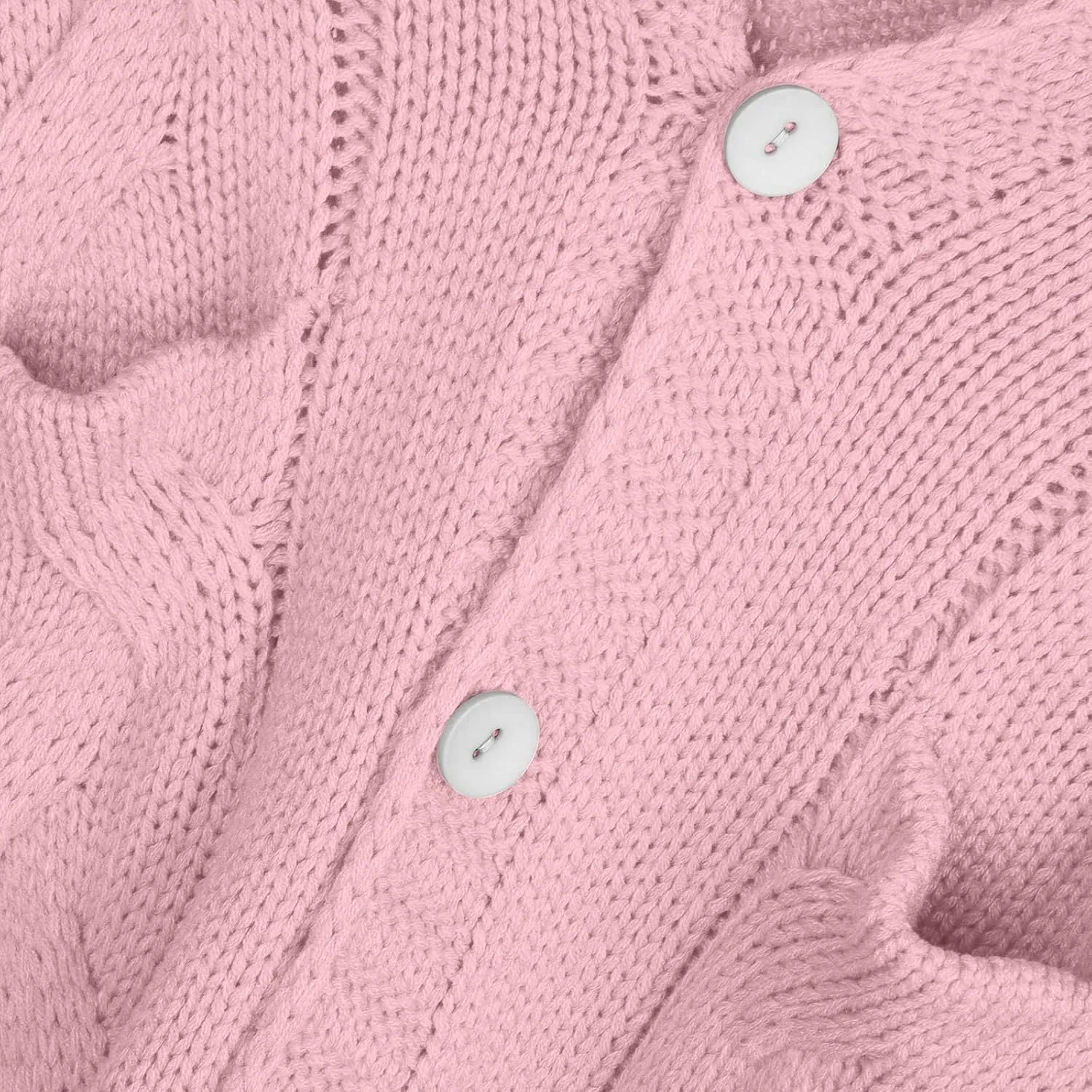 TIMIFIS Plus Size Cardigan Sweaters for Women Winter Knitted Long Coats Casual Buttons Jackets Solid Overcoat with Pocket