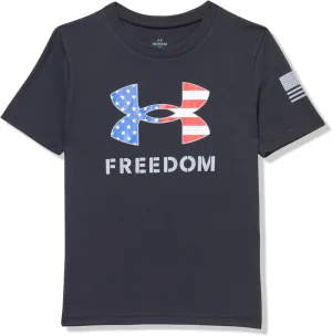 Under Armour Boys' Freedom Big Logo Short Sleeve T Shirt