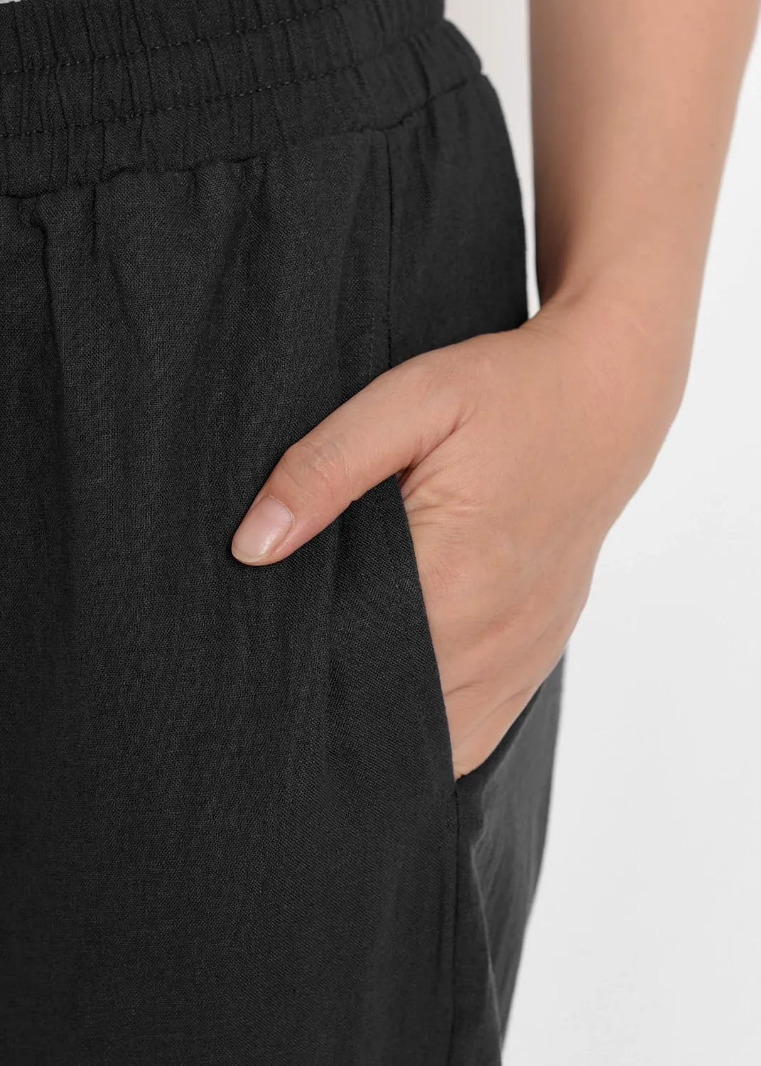 Weintee Women's Wide Leg Linen Pants with Pockets