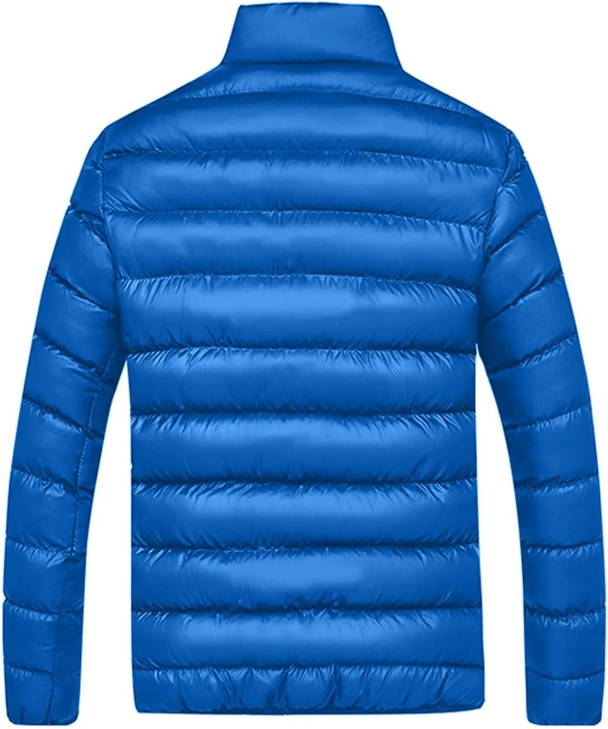 Winter Jackets for Men, Men's Puffer Jacket Lightweight Warm Packable Winter Coats Water-Resistant Solid Color Jacket