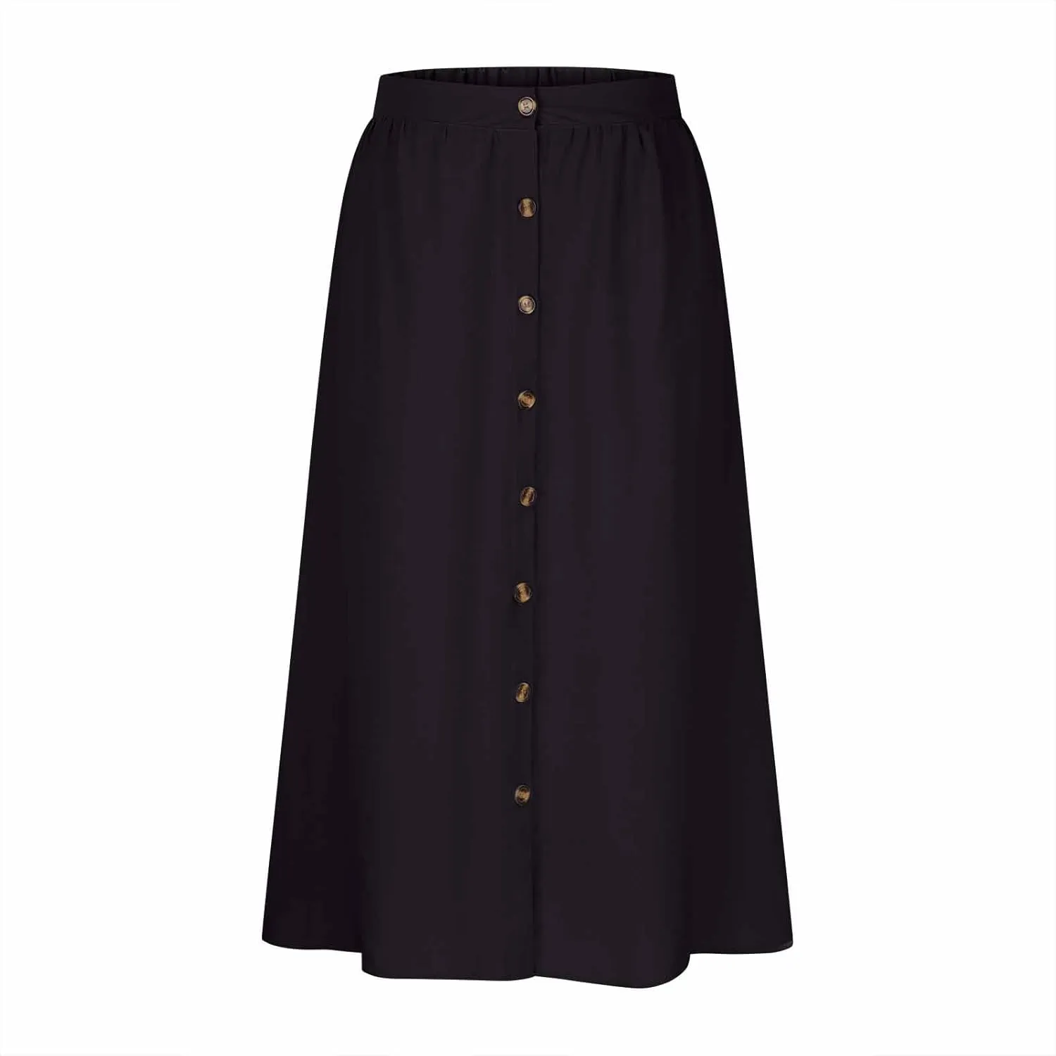 Women High Waist Pleated Skirts Trendy Split Thigh Skirt Summer Boho Flowy Maxi Skirt Solid A Line Beach Long Skirts