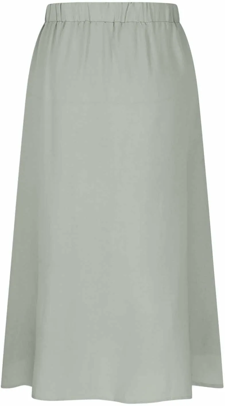 Women High Waist Pleated Skirts Trendy Split Thigh Skirt Summer Boho Flowy Maxi Skirt Solid A Line Beach Long Skirts