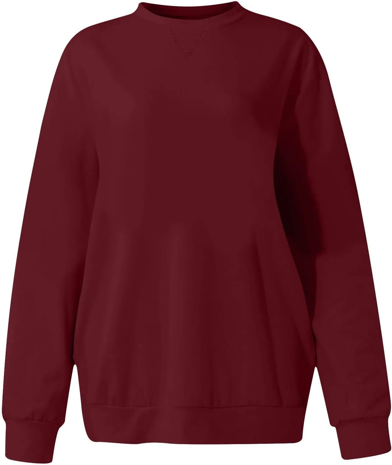 Womens Crewneck Oversized Sweatshirt Casual Long Sleeve Pullover Tops Fashion 2024 Outfits Y2k Clothes