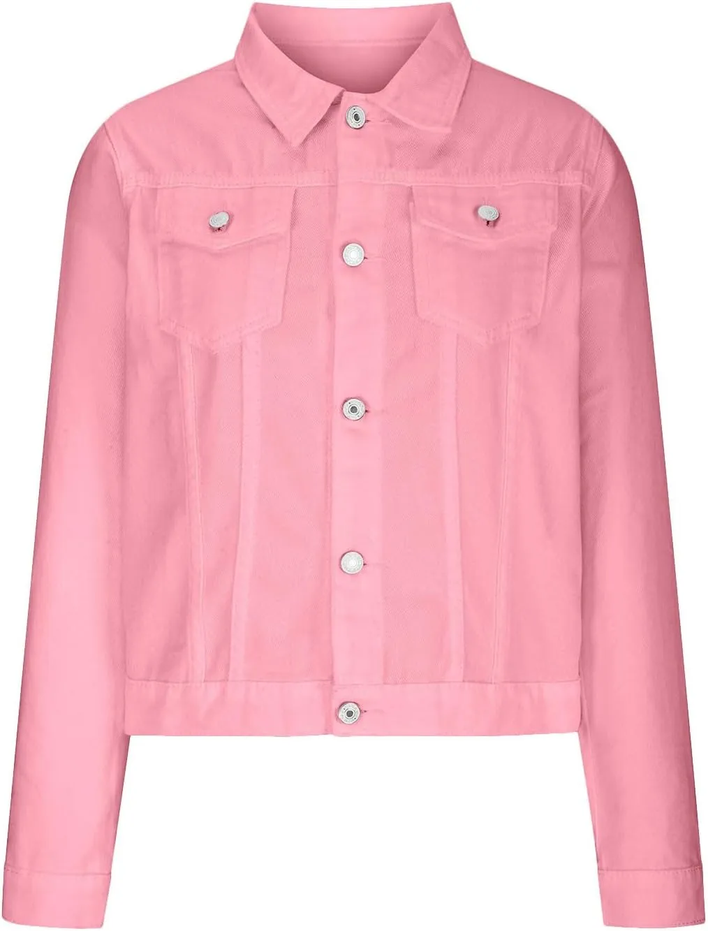 Womens Crop Top Jean Jacket Button Down Long Sleeve Stretch Button Down Denim Jacket Cropped Denim Jacket Trendy 2024