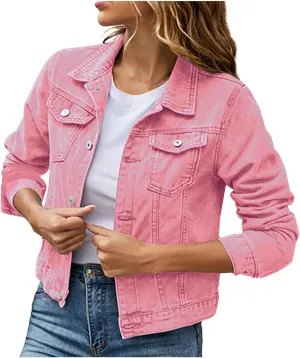Womens Crop Top Jean Jacket Button Down Long Sleeve Stretch Button Down Denim Jacket Cropped Denim Jacket Trendy 2024