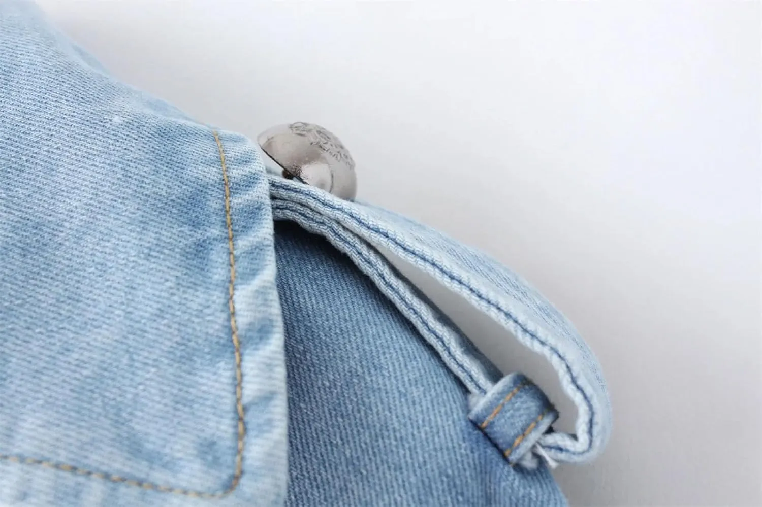 Women's Double Breasted Denim Jacket For Women Cape Denim Coat Vintage Washed Boyfriend Denim Jacket