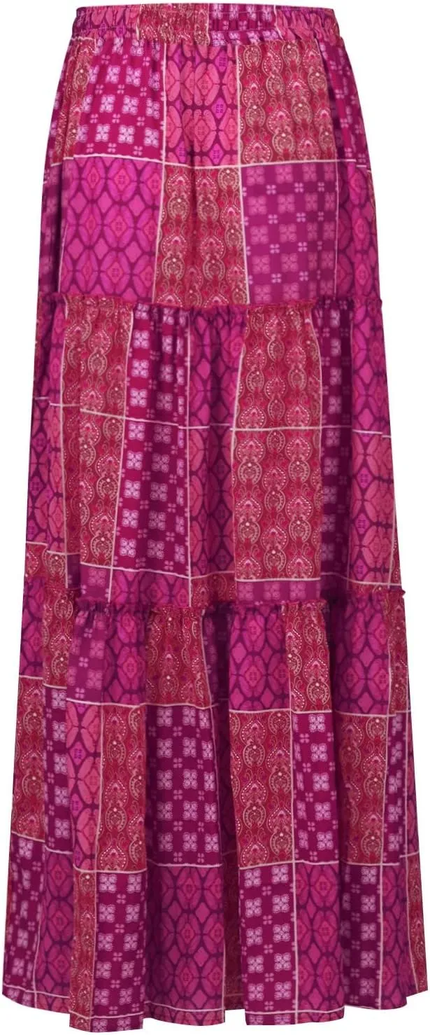 Women's Skirts,High Waisted Summer Flowy Long Skirts for Women 2025 Linen Womens Boho Maxi Skirt with Pockets