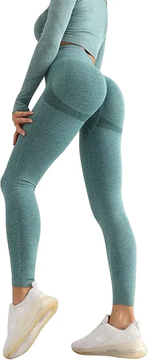 Women's Solid Color Fashionable Casual Seamless Tight High Waisted Slimming Yoga Pants Womens Loose Fit Yoga Pants