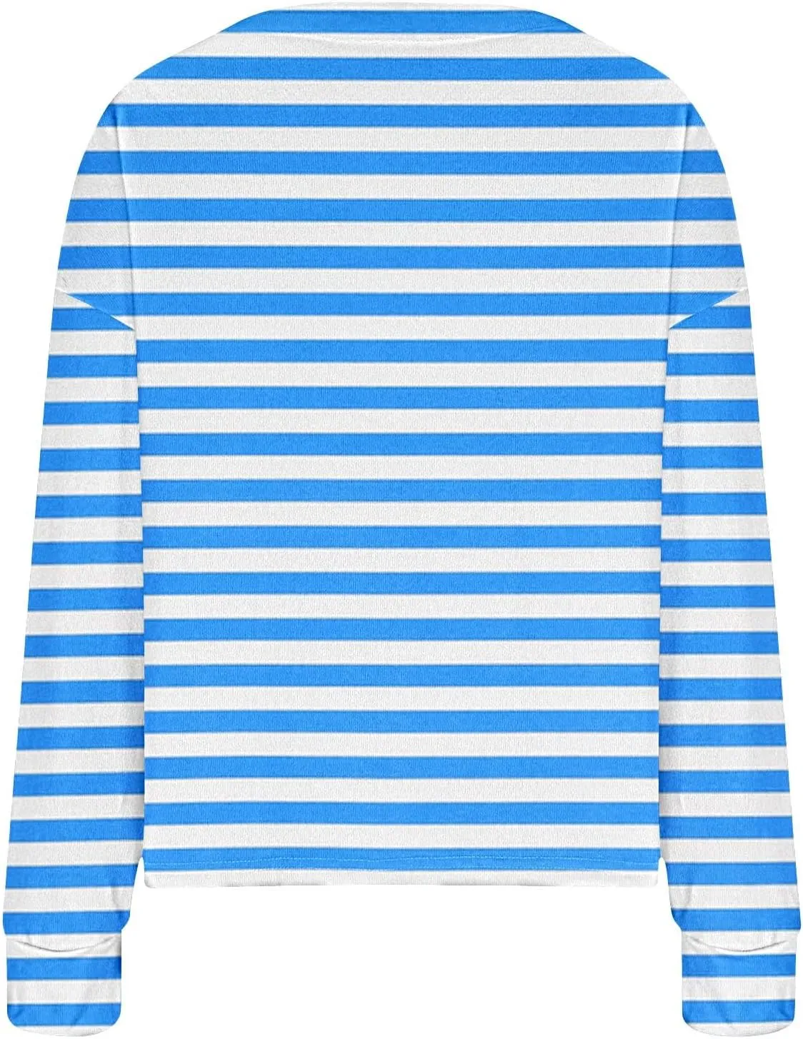Women's Striped Cardigan Sweater 2024 Lightweight Fall Printed Knit Outerwear Casual V Neck Button Down Coats