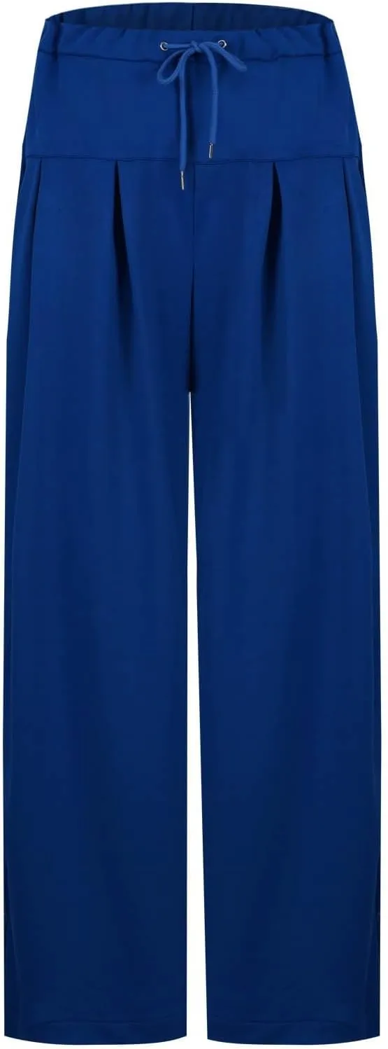 Womens Wide Leg Sweatpants Lightweight High Waisted Joggers with Pockets Baggy Comfy Drawstring Lounge Pants 2025