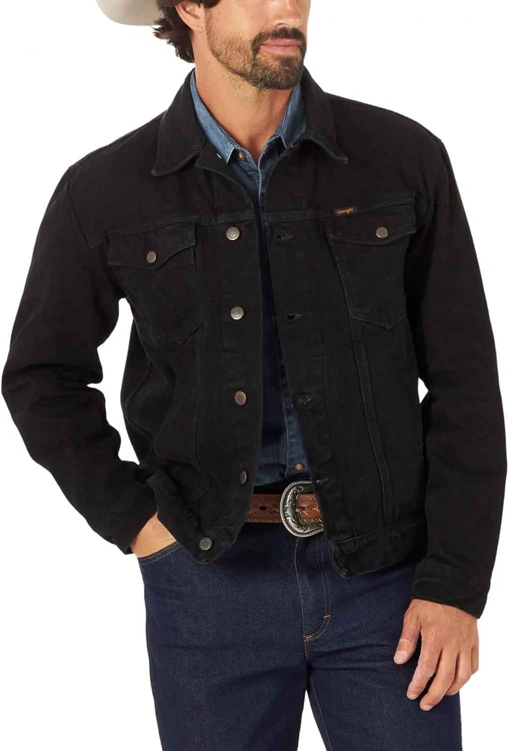 Wrangler Men's Cowboy Cut Western Unlined Denim Jacket